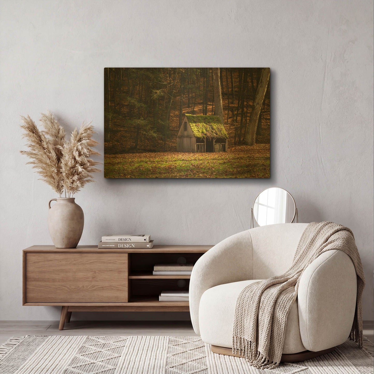 'Rustic Glow' By Natalie Mikaels Gold Metal Wall Art