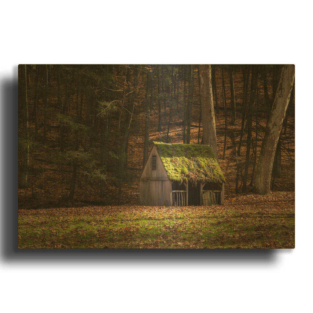 'Rustic Glow' By Natalie Mikaels Gold Metal Wall Art