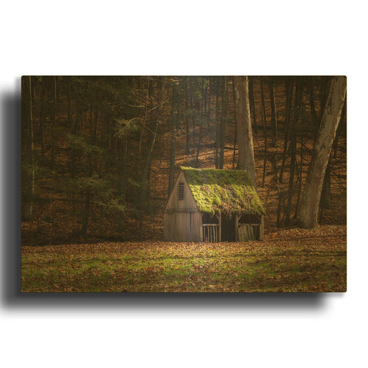'Rustic Glow' By Natalie Mikaels Gold Metal Wall Art