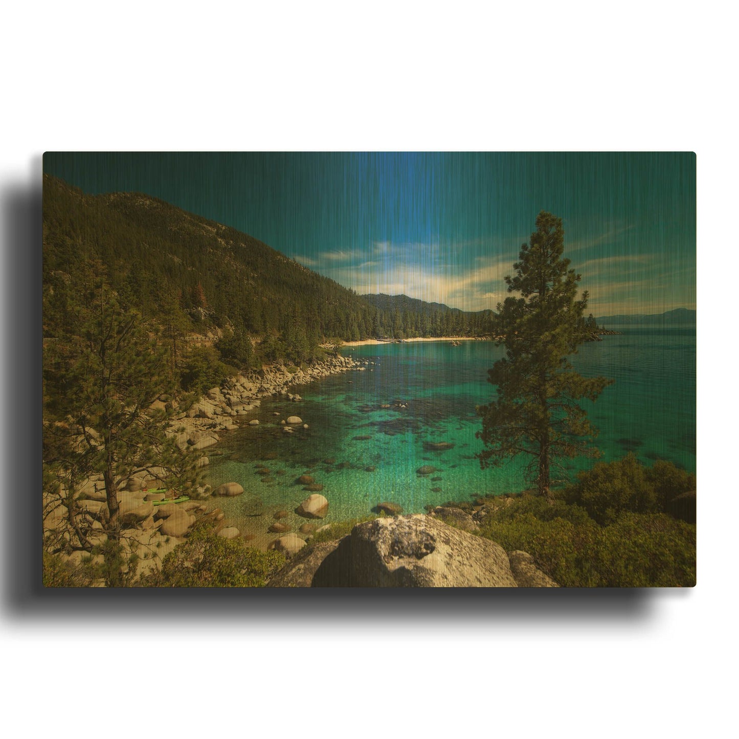 'Nature Walk' By Natalie Mikaels Gold Metal Wall Art
