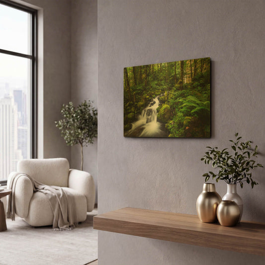 'Moment In Nature' By Natalie Mikaels Gold Metal Wall Art