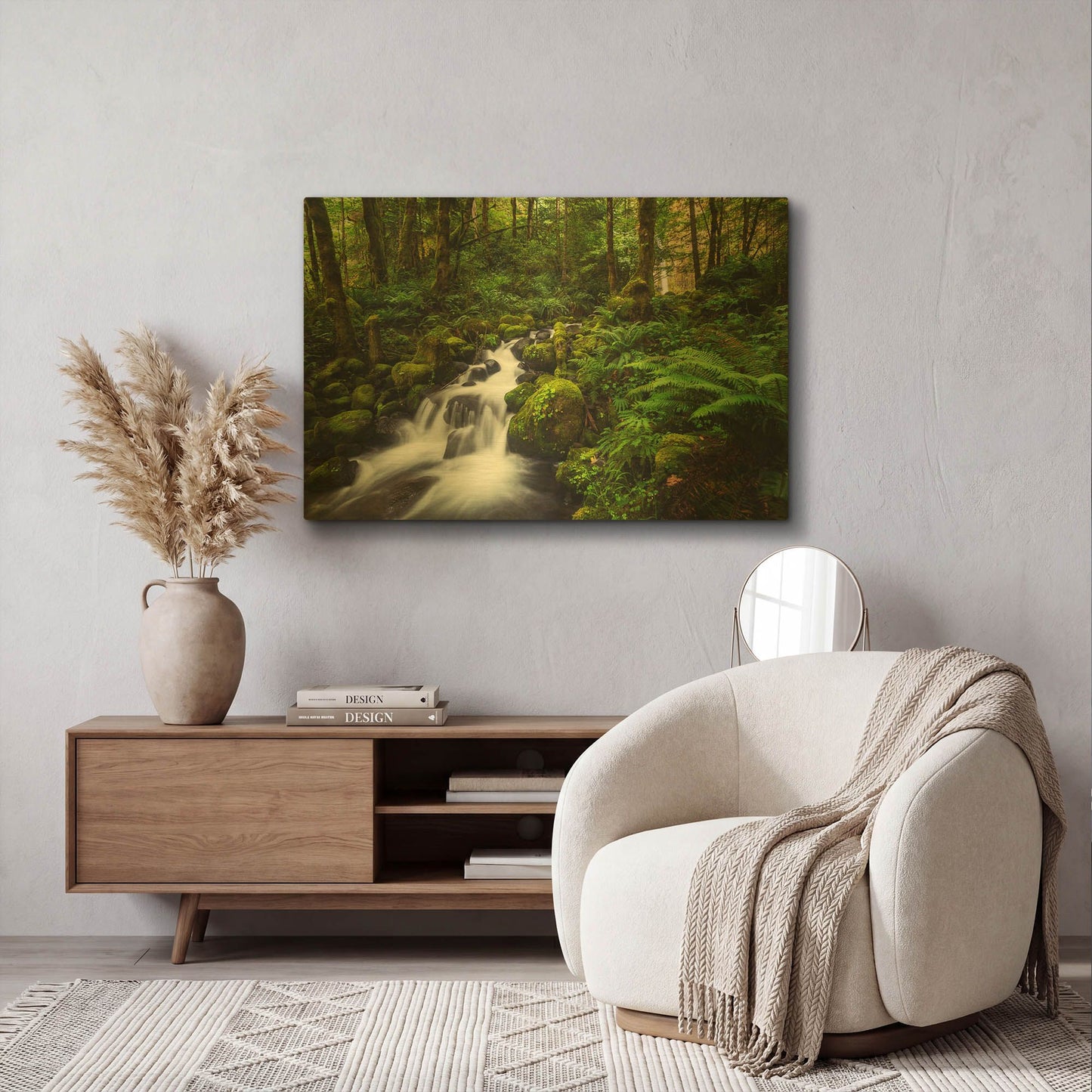 'Moment In Nature' By Natalie Mikaels Gold Metal Wall Art