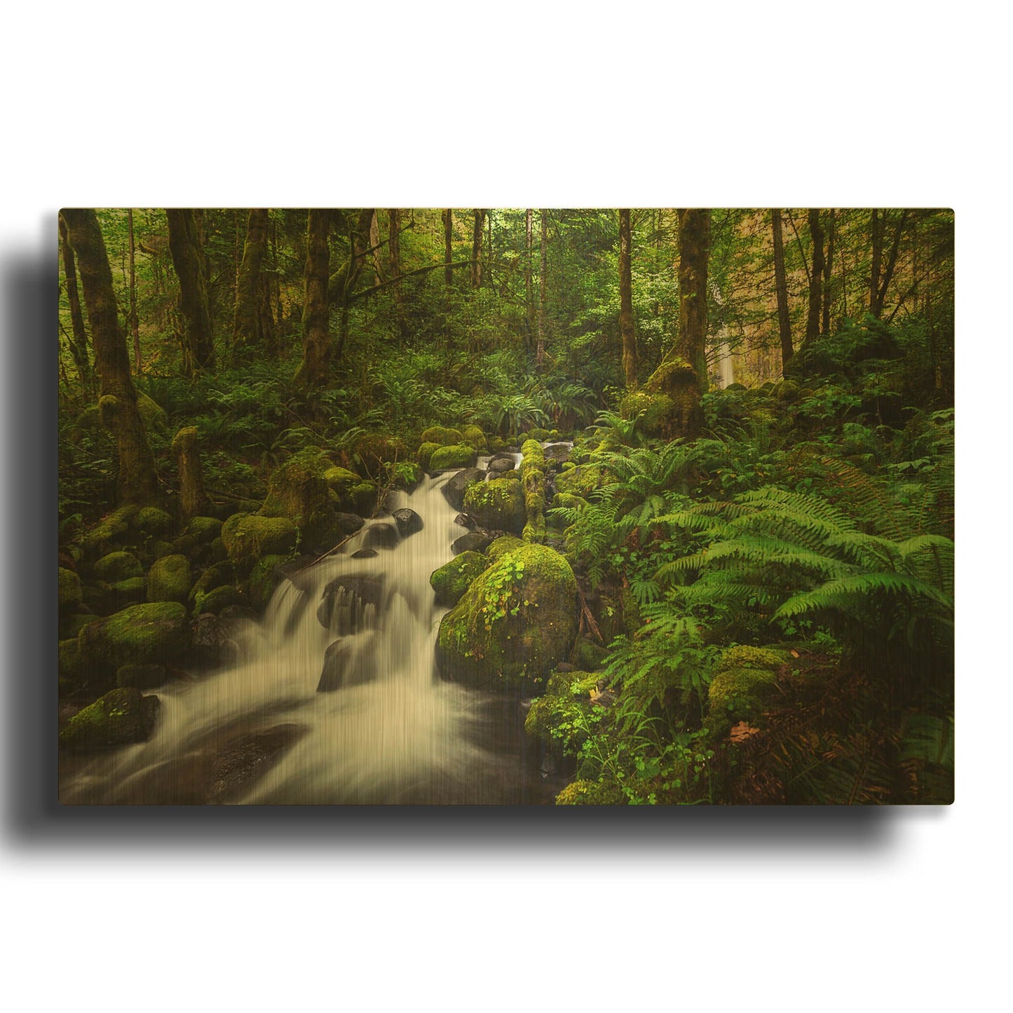 'Moment In Nature' By Natalie Mikaels Gold Metal Wall Art