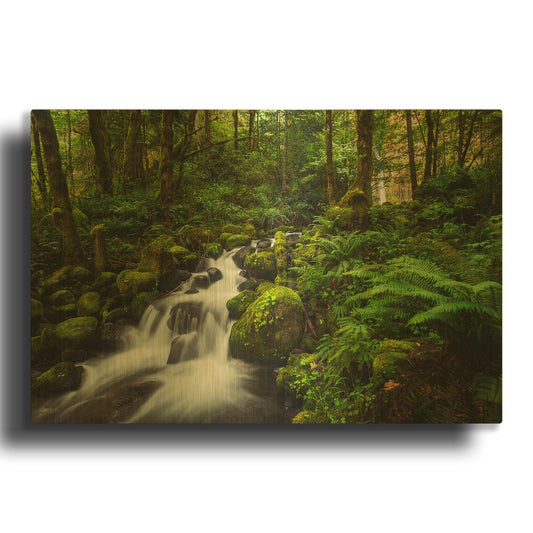 'Moment In Nature' By Natalie Mikaels Gold Metal Wall Art