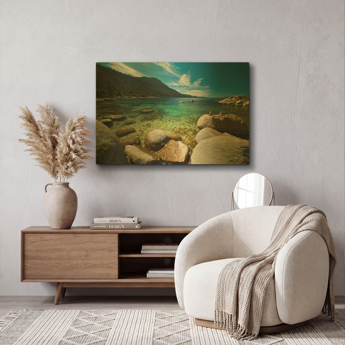 'Center Light' By Natalie Mikaels Gold Metal Wall Art