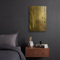 'Birch Trail' By Natalie Mikaels Gold Metal Wall Art