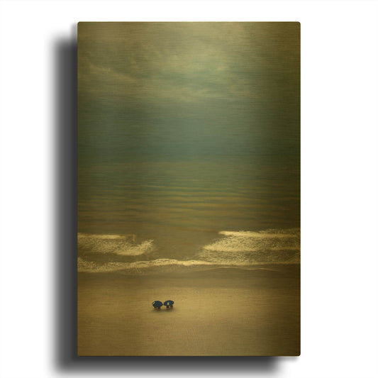 'After The Storm' By Natalie Mikaels Gold Metal Wall Art