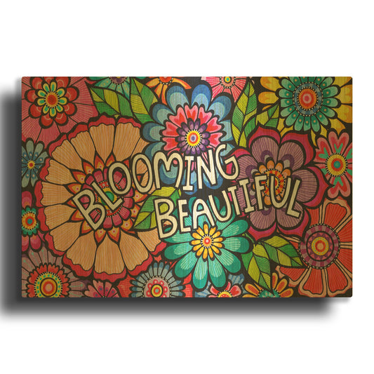 'Blooming Beautiful' By Hello Angel Gold Metal Wall Art