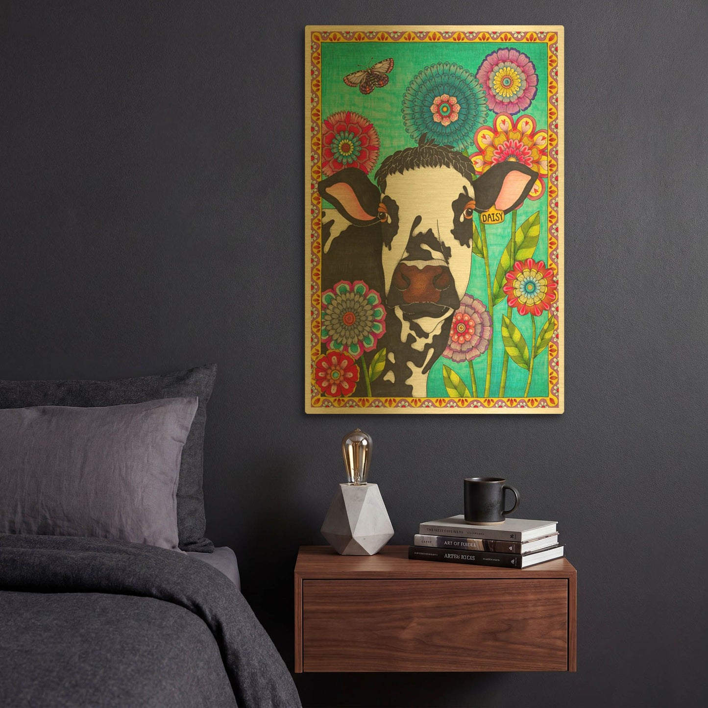 'Dairy Queen' By Hello Angel Gold Metal Wall Art