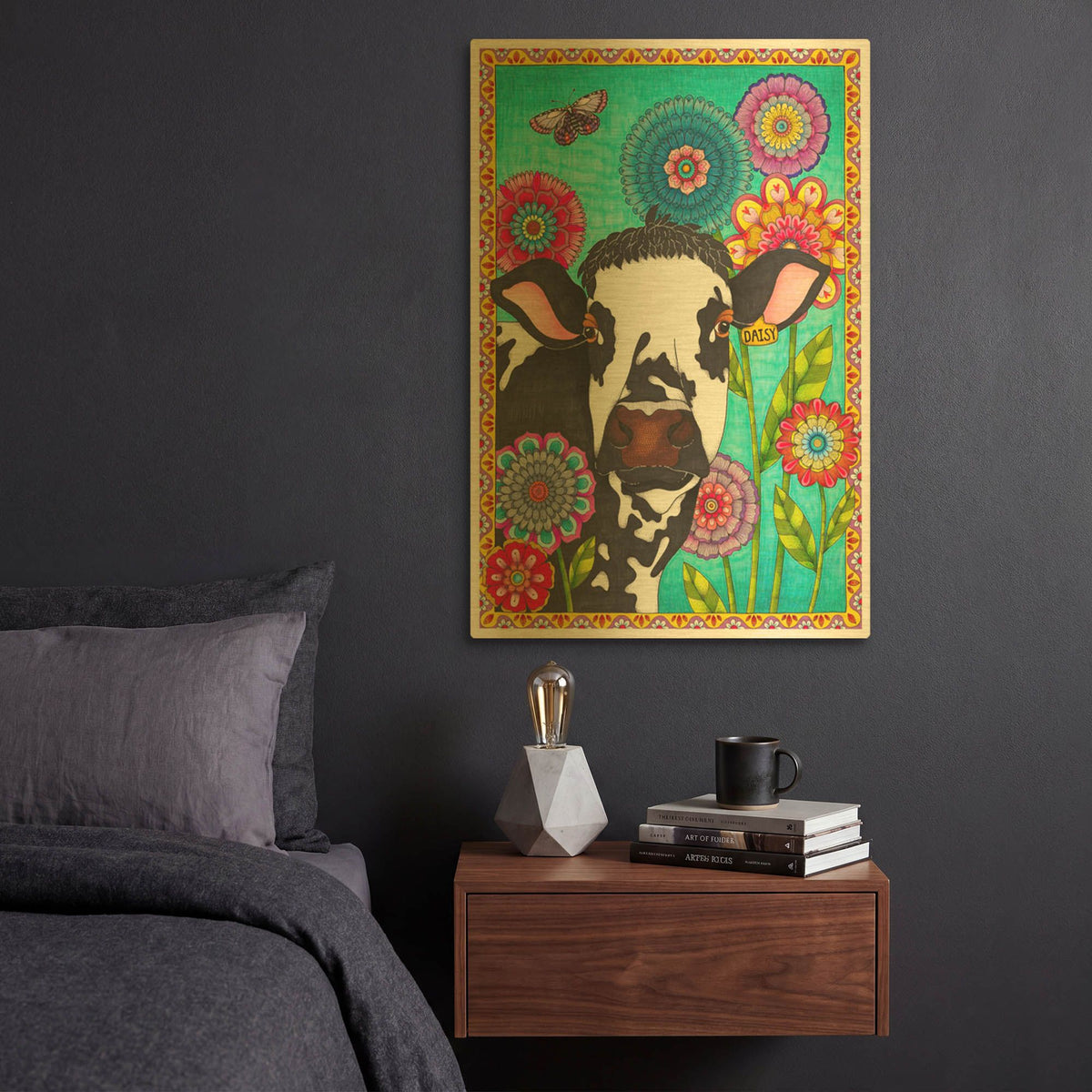 'Dairy Queen' By Hello Angel Gold Metal Wall Art