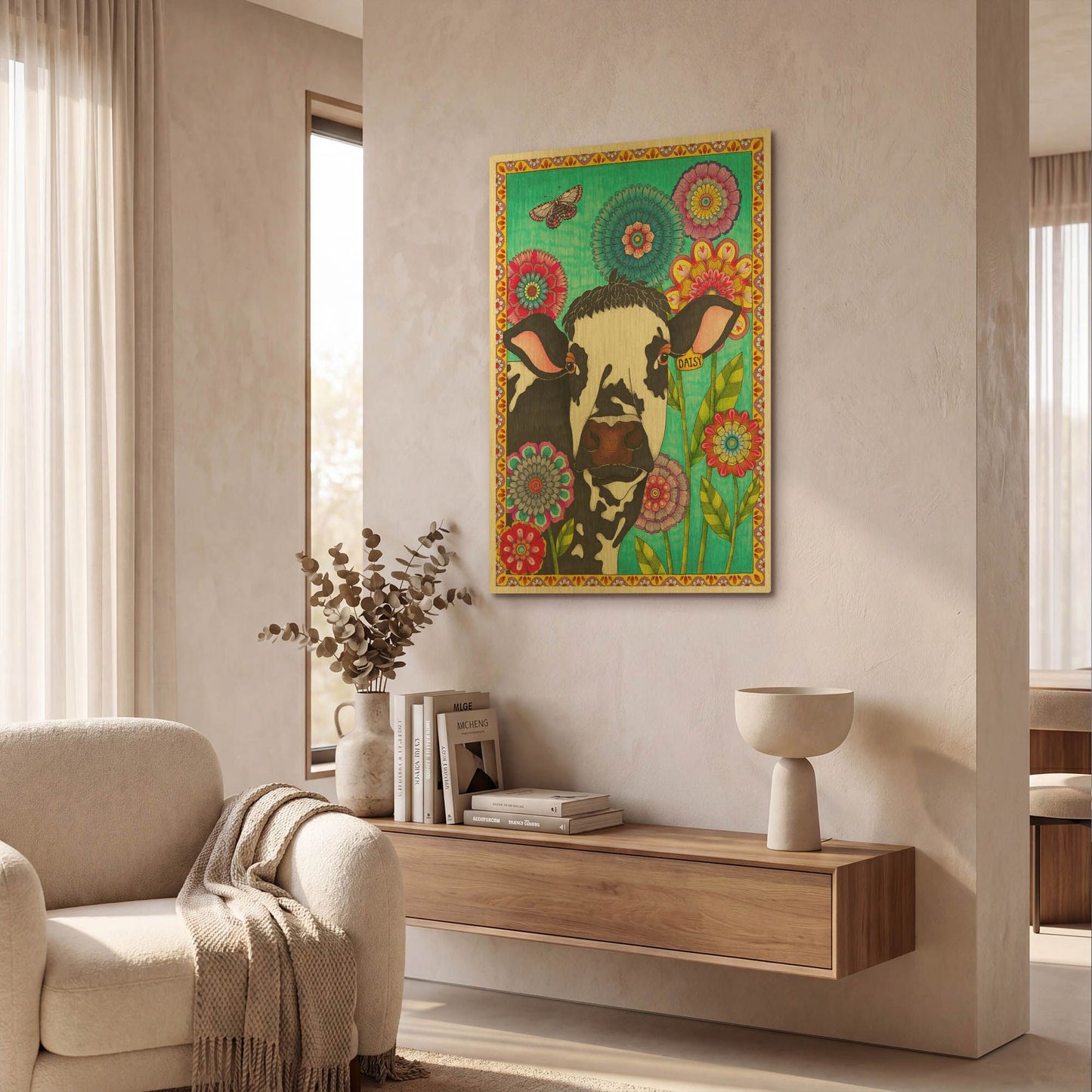 'Dairy Queen' By Hello Angel Gold Metal Wall Art