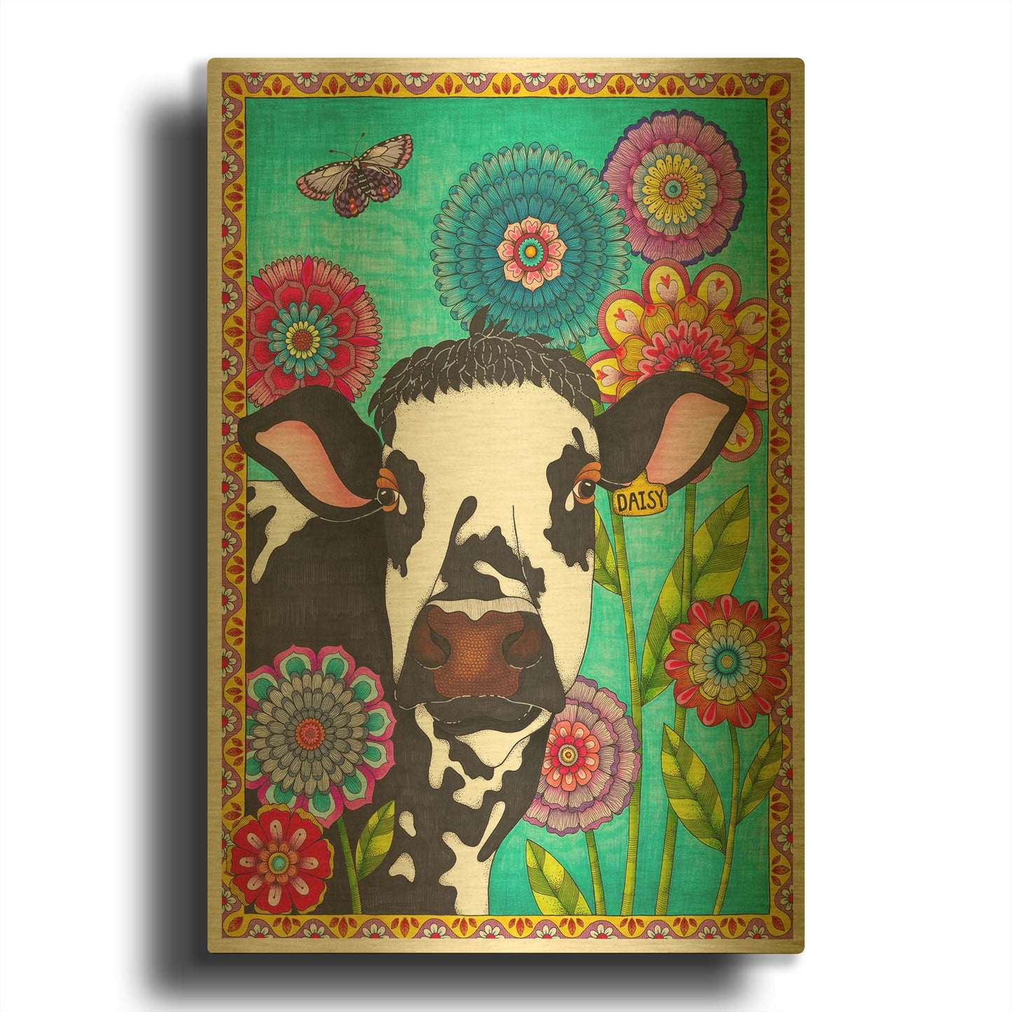 'Dairy Queen' By Hello Angel Gold Metal Wall Art