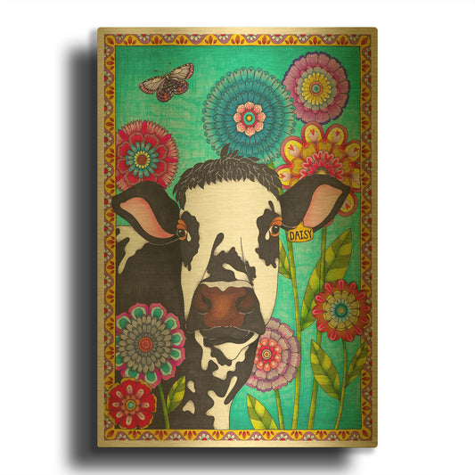 'Dairy Queen' By Hello Angel Gold Metal Wall Art