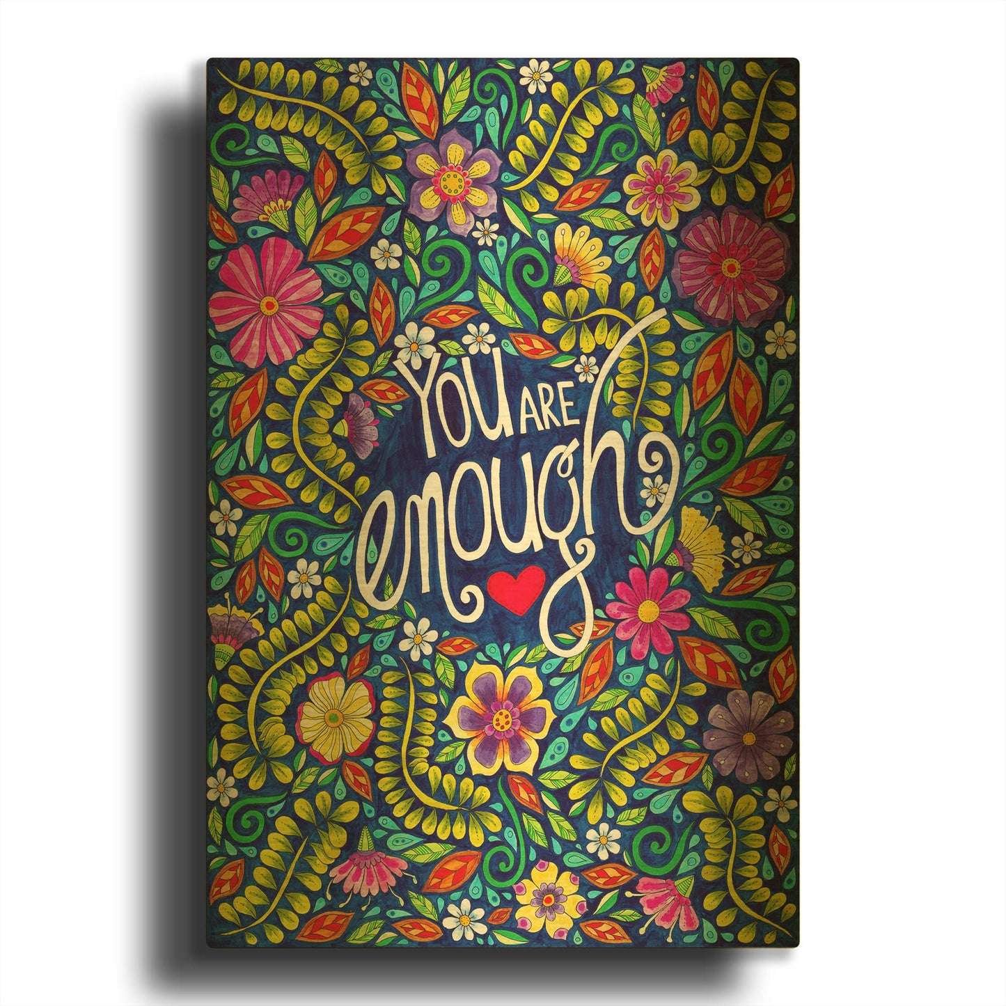 'You Are Enough' By Hello Angel Gold Metal Wall Art