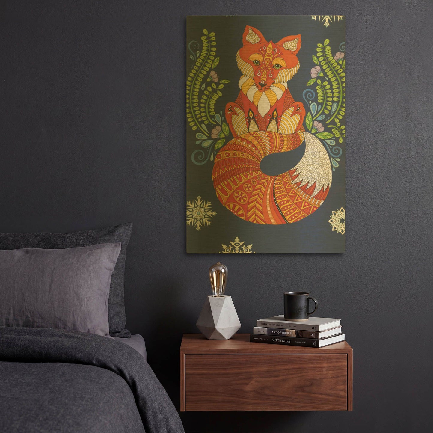 'Arctic Wonderland 14' By Hello Angel Gold Metal Wall Art