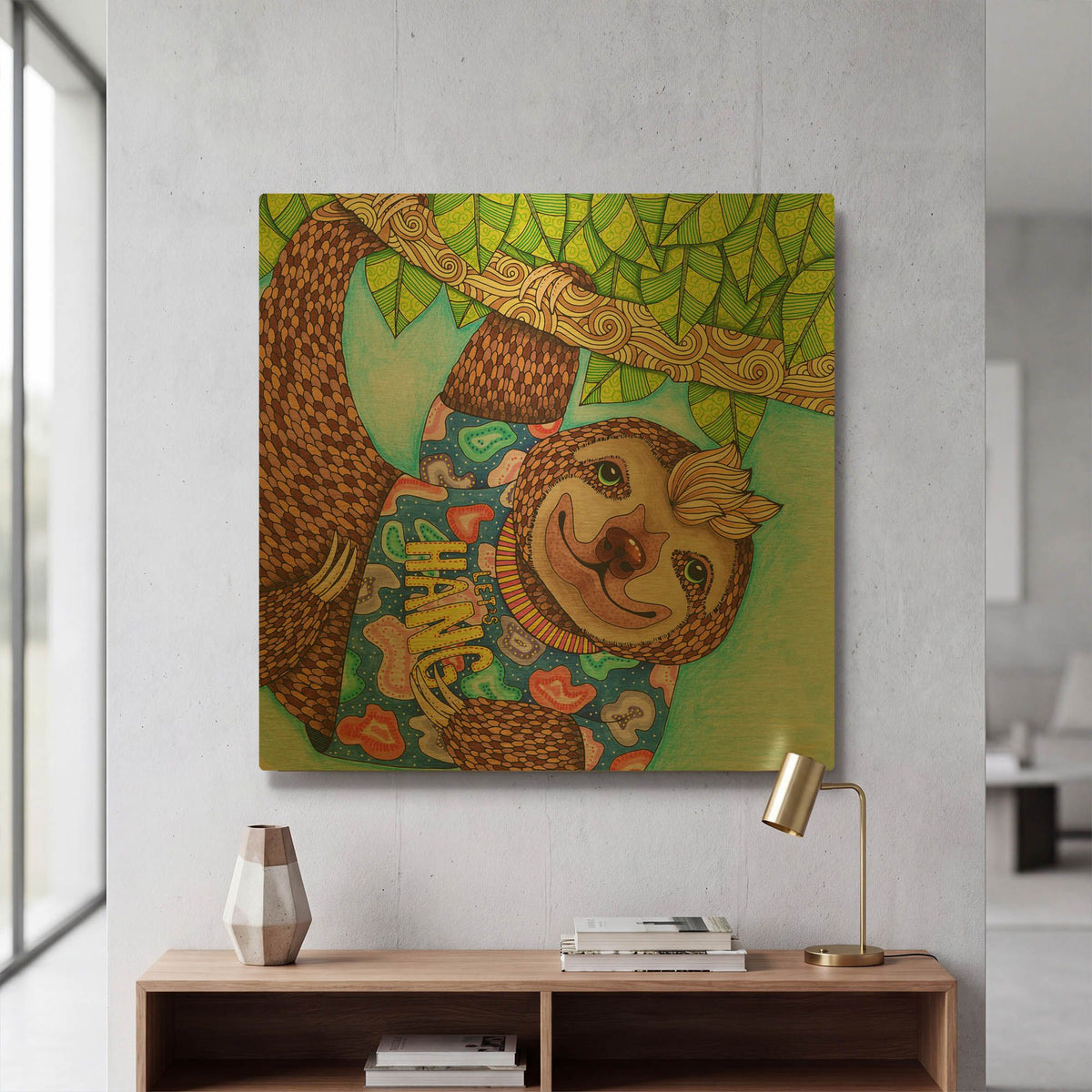 'Irresistible Animals 10' By Hello Angel Gold Metal Wall Art