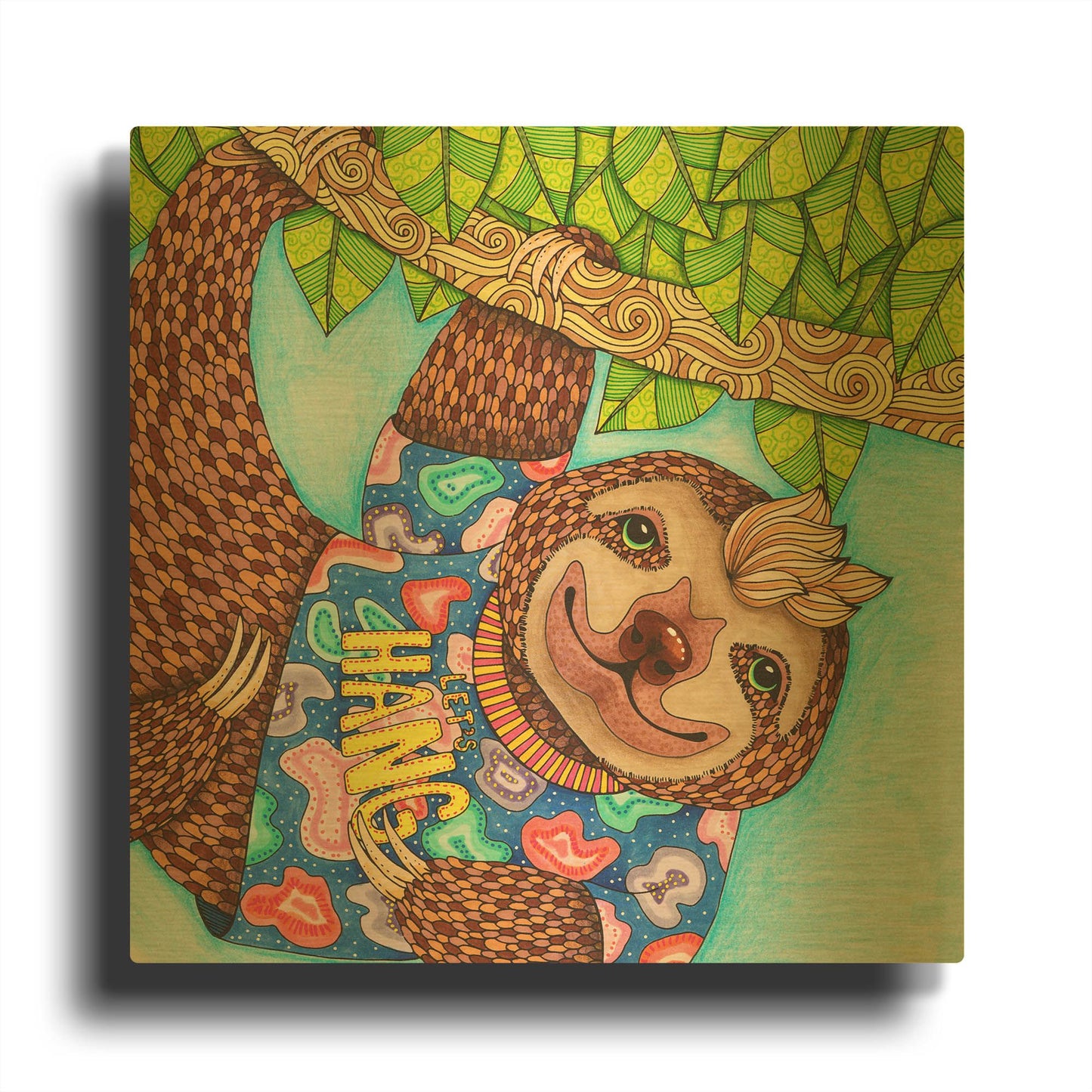 'Irresistible Animals 10' By Hello Angel Gold Metal Wall Art