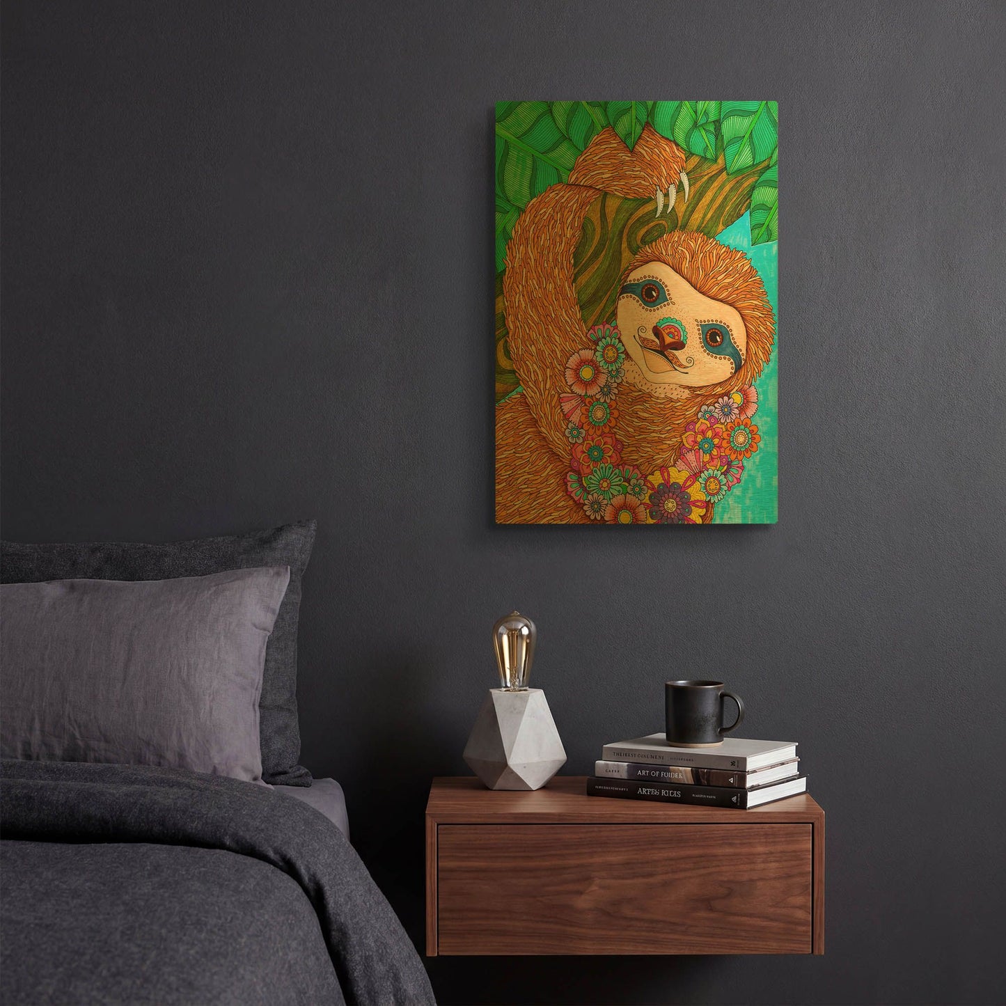 'Tropical Paradise 16' By Hello Angel Gold Metal Wall Art