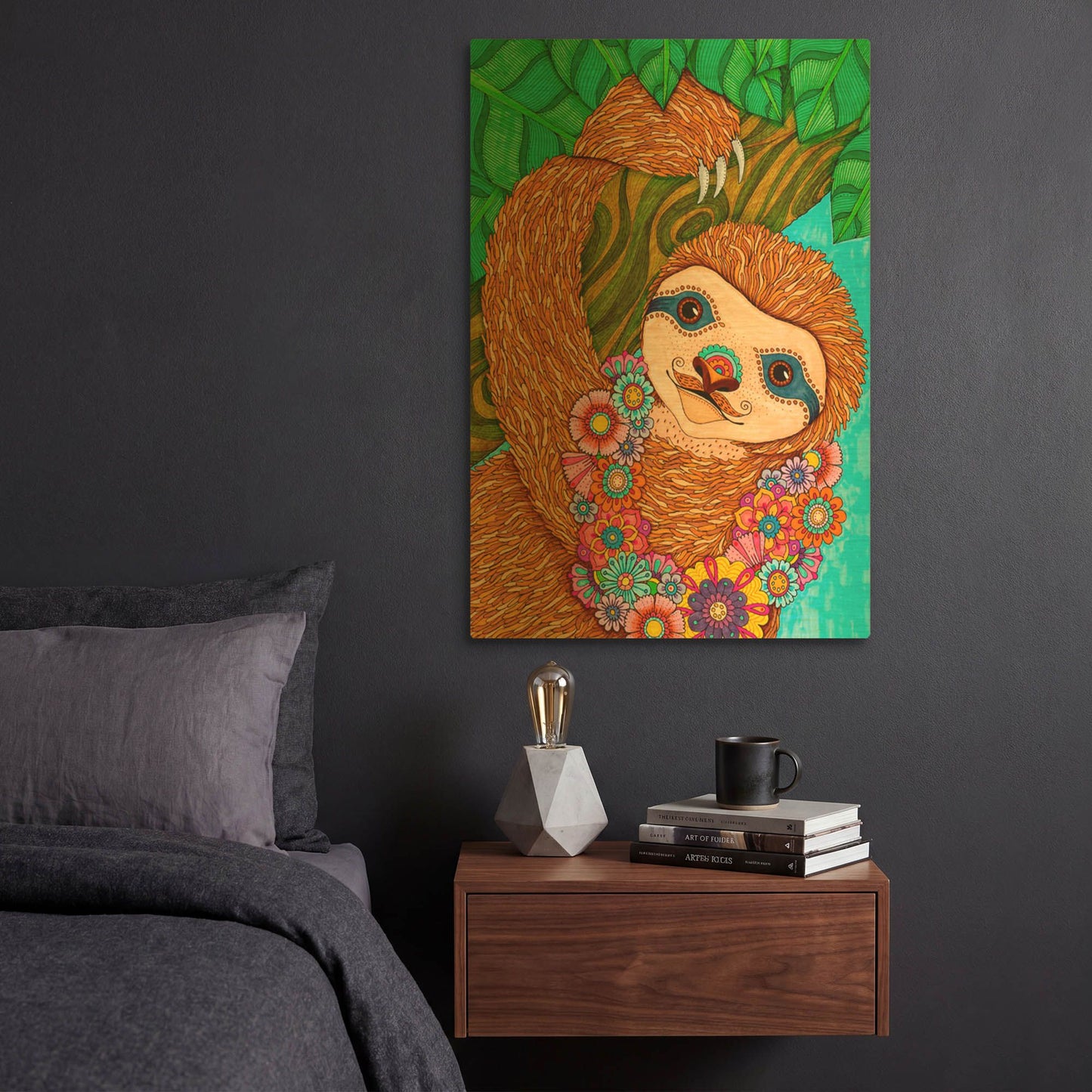 'Tropical Paradise 16' By Hello Angel Gold Metal Wall Art