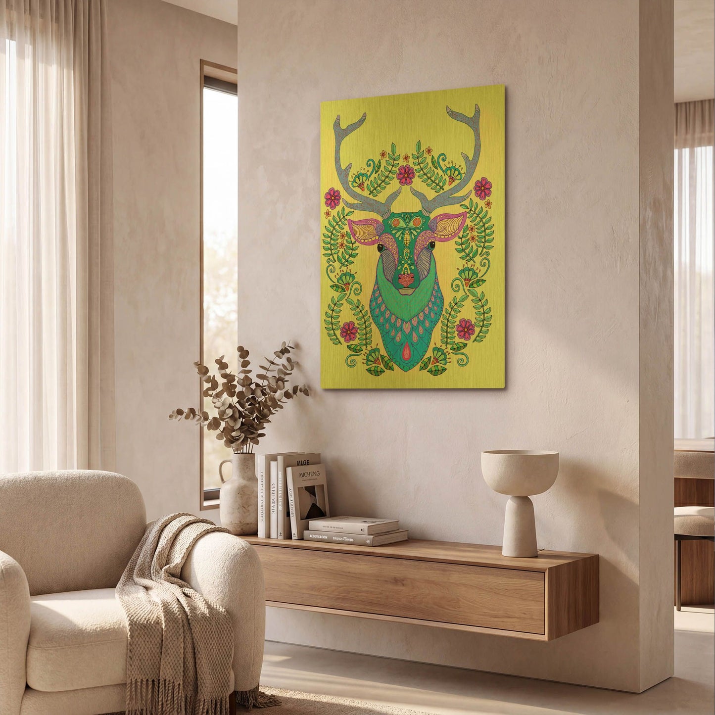 'Animals 19 color' By Hello Angel Gold Metal Wall Art