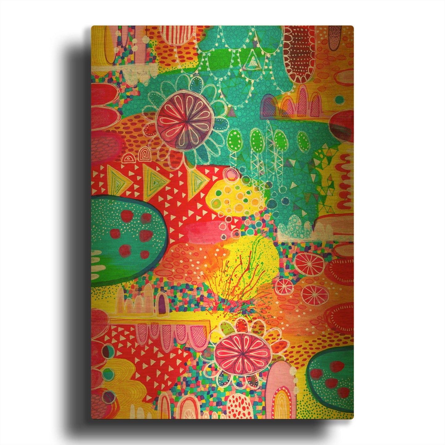 'Sunshine and Lollipops' By Hello Angel Gold Metal Wall Art