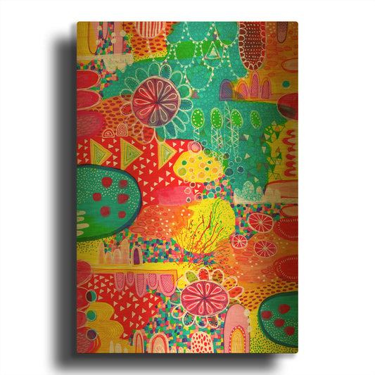 'Sunshine and Lollipops' By Hello Angel Gold Metal Wall Art