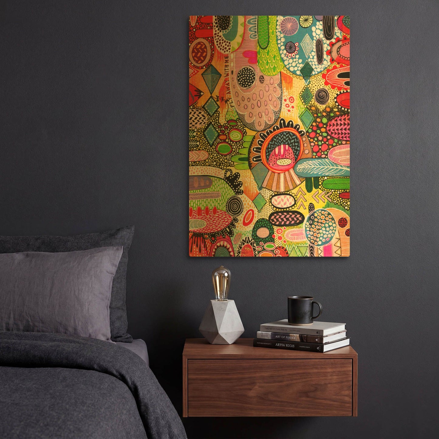 'Fly With Me' By Hello Angel Gold Metal Wall Art