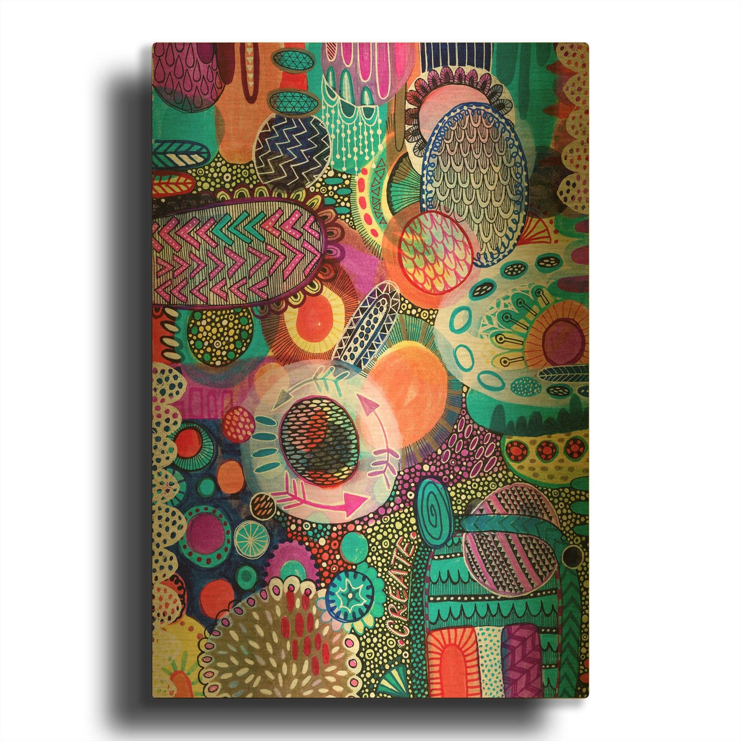 'Creation' By Hello Angel Gold Metal Wall Art