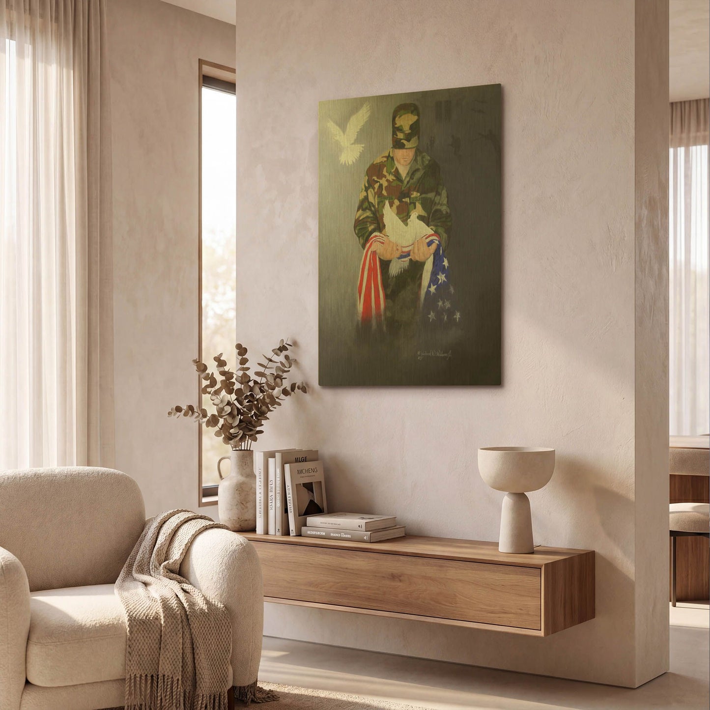 'A Prayer for Peace' By GraphINC Gold Metal Wall Art