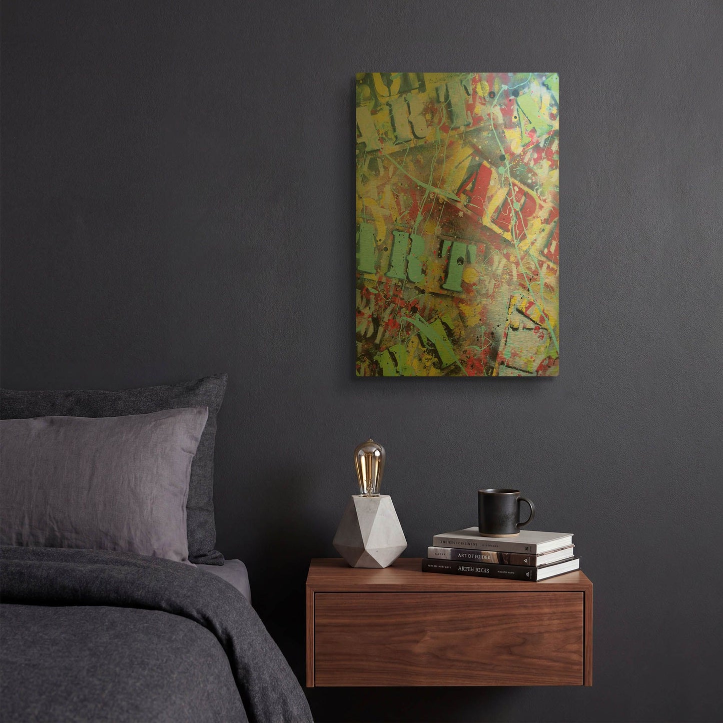'Art as Brushstrokes' By David Drioton Gold Metal Wall Art