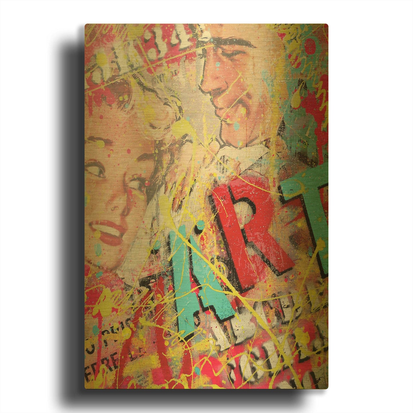 'ART' By David Drioton Gold Metal Wall Art