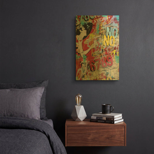 'Morning at Tiff' By David Drioton Gold Metal Wall Art