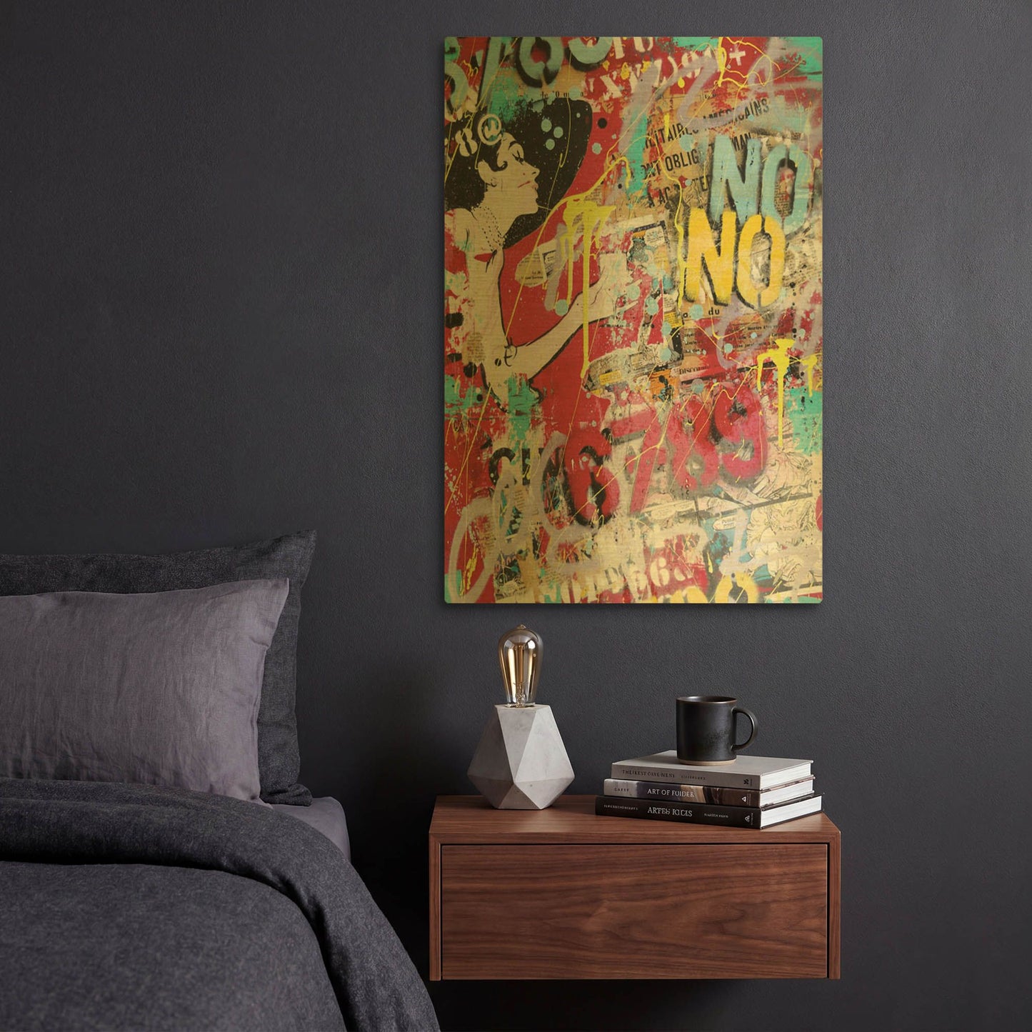 'Morning at Tiff' By David Drioton Gold Metal Wall Art