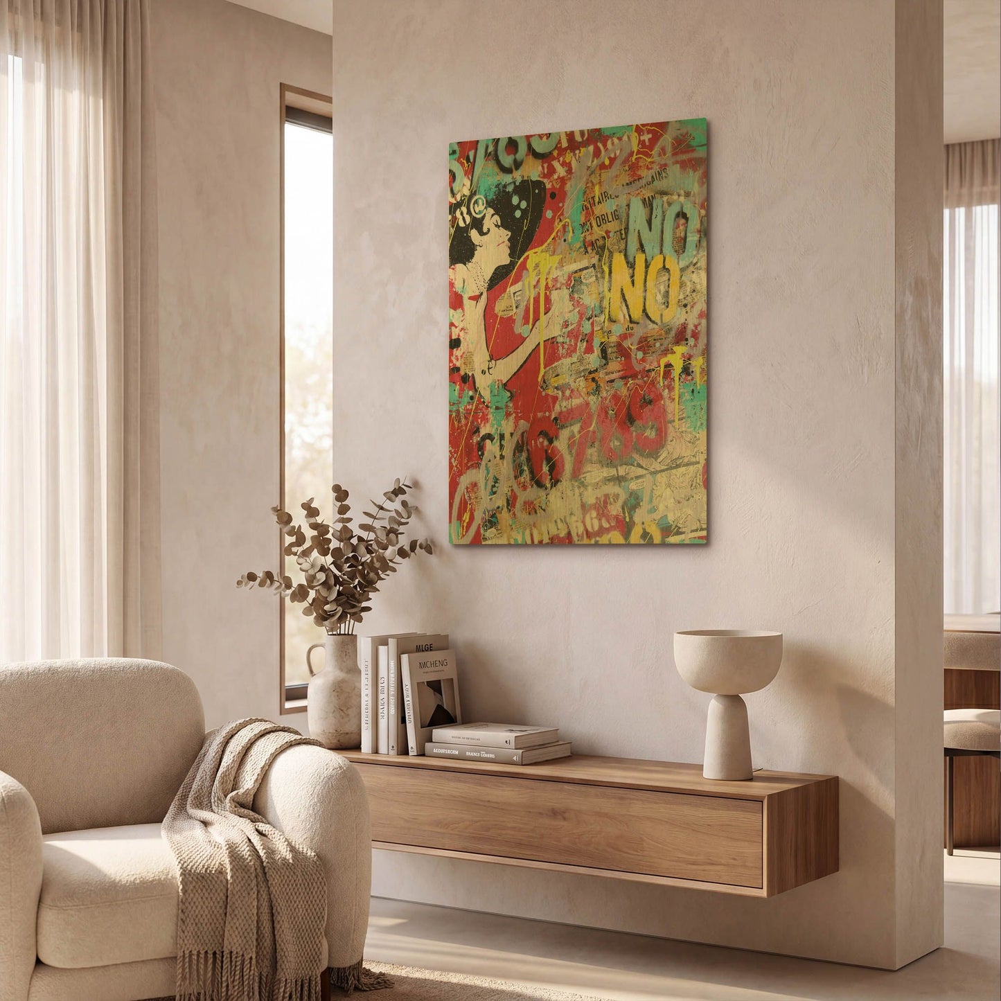 'Morning at Tiff' By David Drioton Gold Metal Wall Art
