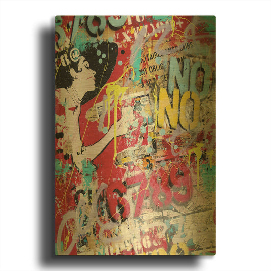 'Morning at Tiff' By David Drioton Gold Metal Wall Art