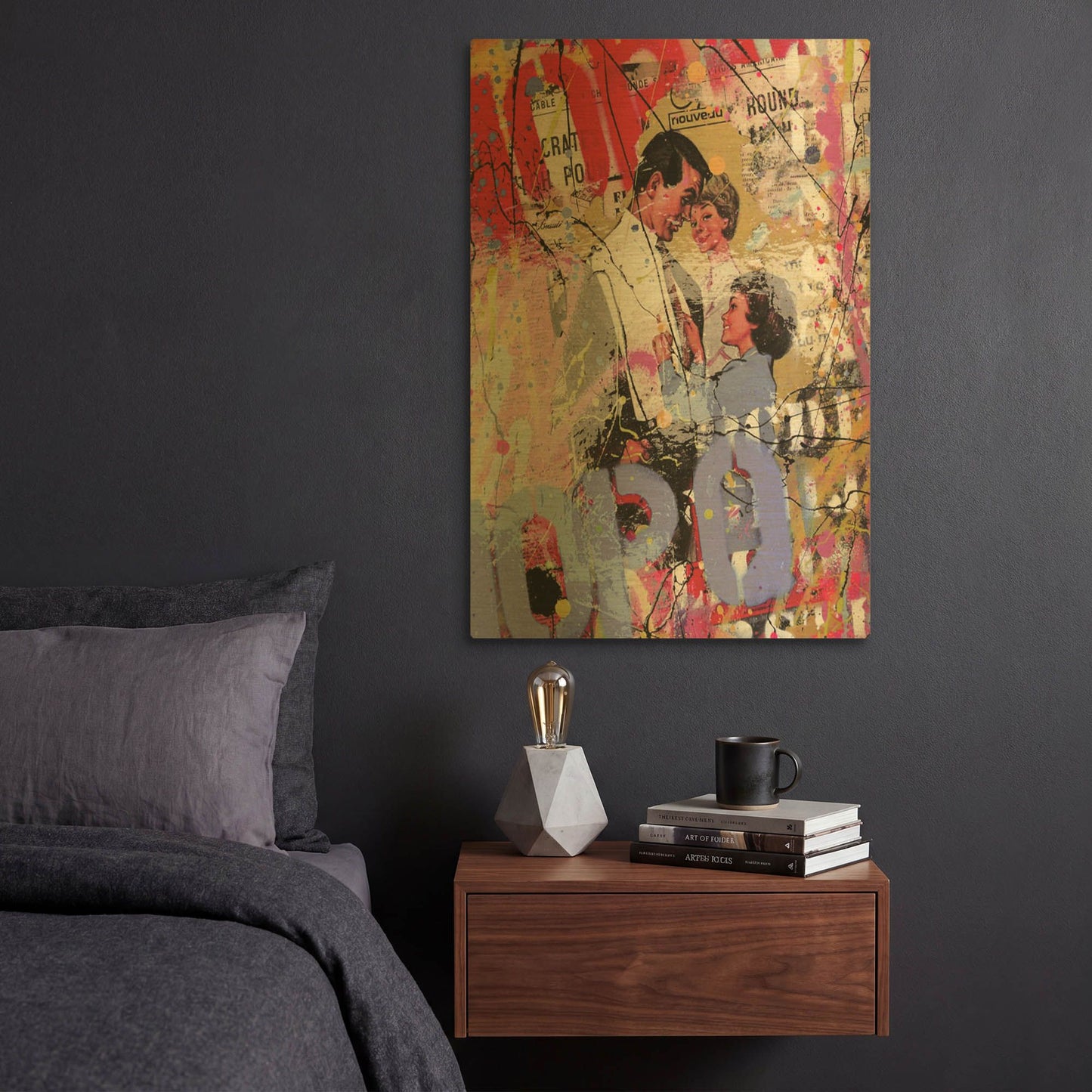 'Family' By David Drioton Gold Metal Wall Art