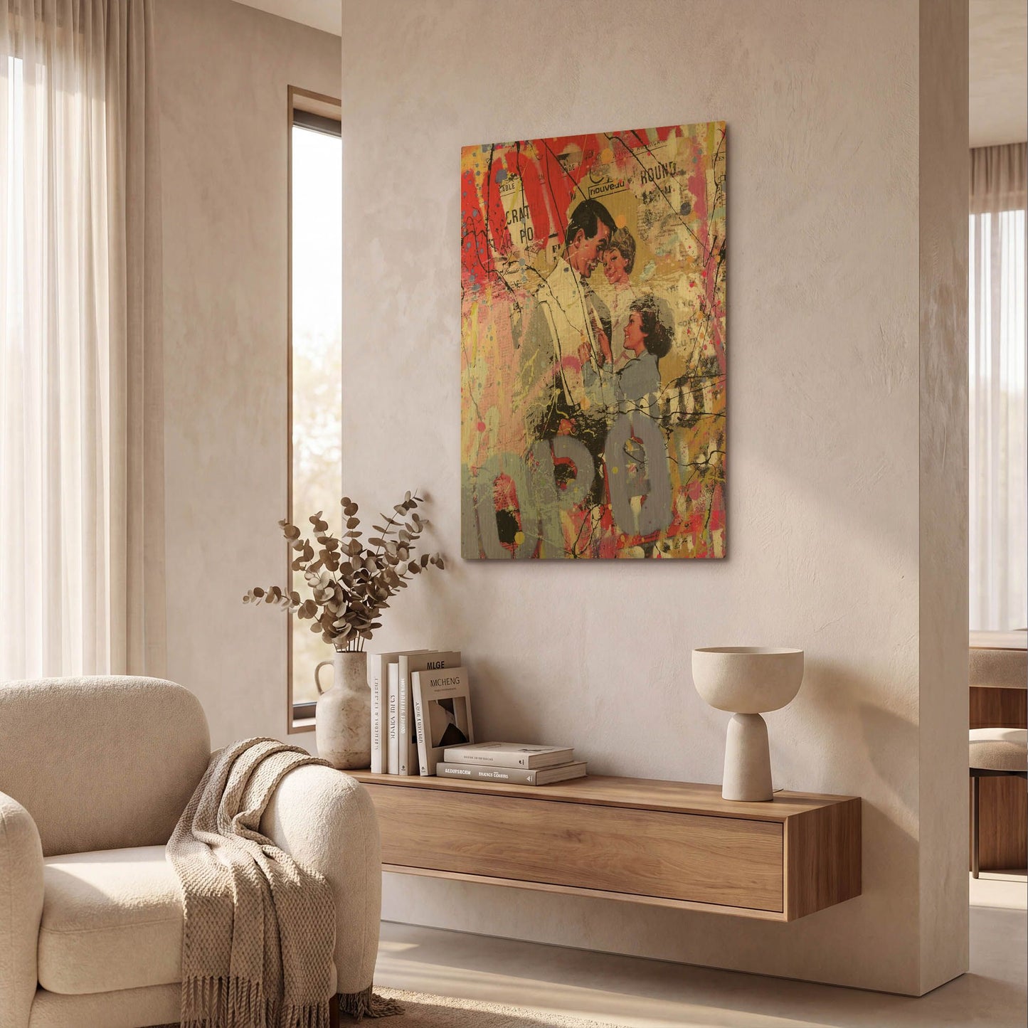 'Family' By David Drioton Gold Metal Wall Art