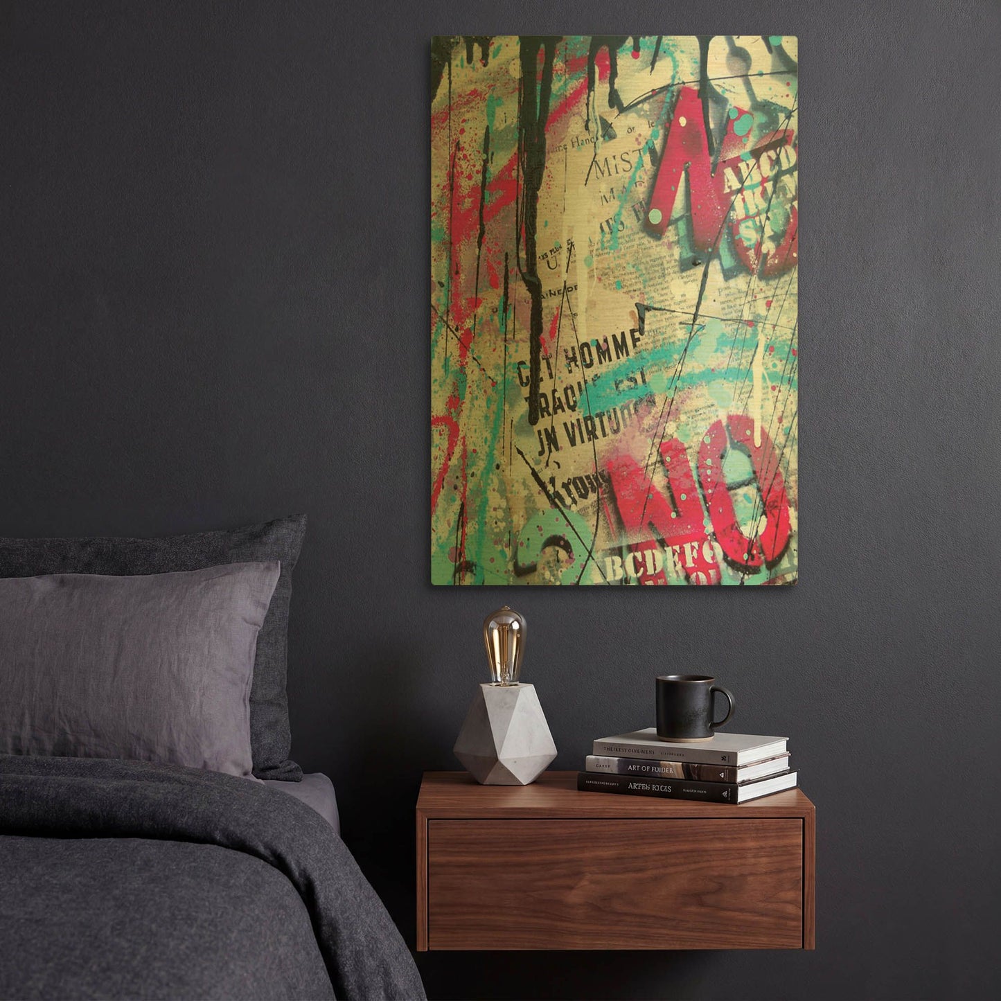 'Get Homme' By David Drioton Gold Metal Wall Art