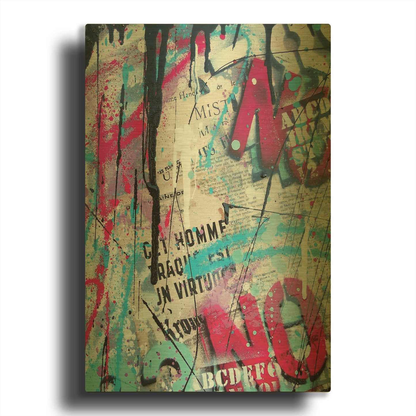 'Get Homme' By David Drioton Gold Metal Wall Art