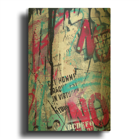 'Get Homme' By David Drioton Gold Metal Wall Art