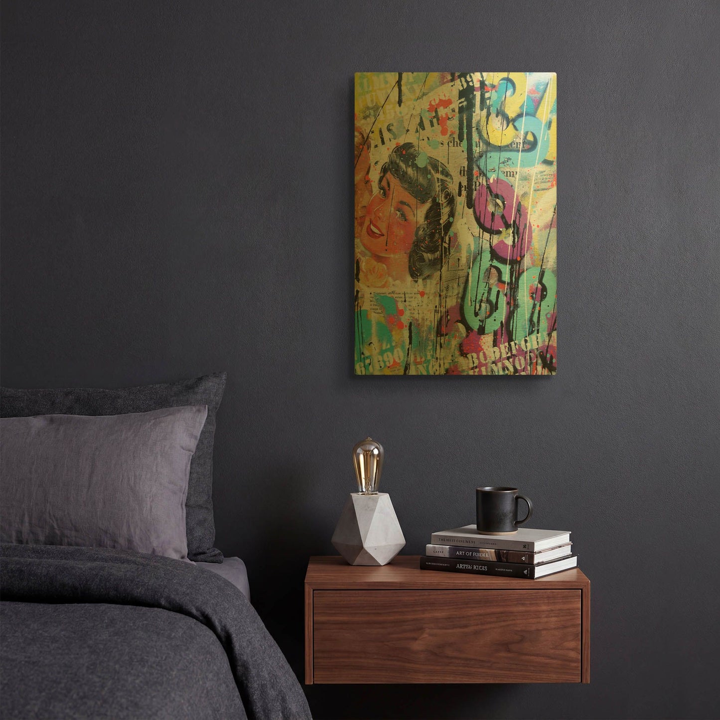'Good Bye Kiss' By David Drioton Gold Metal Wall Art