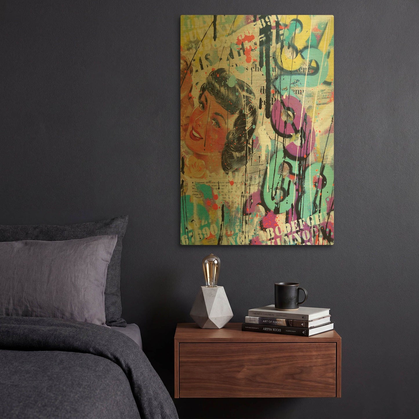 'Good Bye Kiss' By David Drioton Gold Metal Wall Art