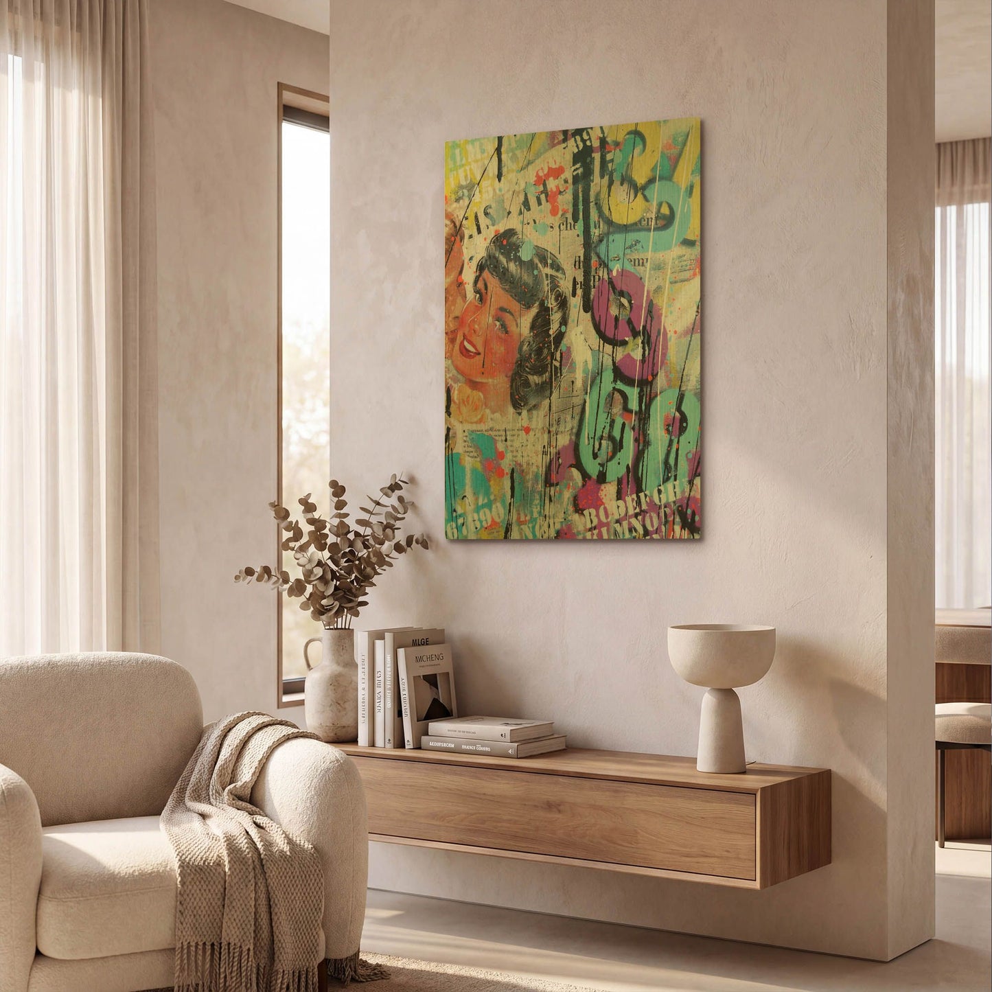 'Good Bye Kiss' By David Drioton Gold Metal Wall Art