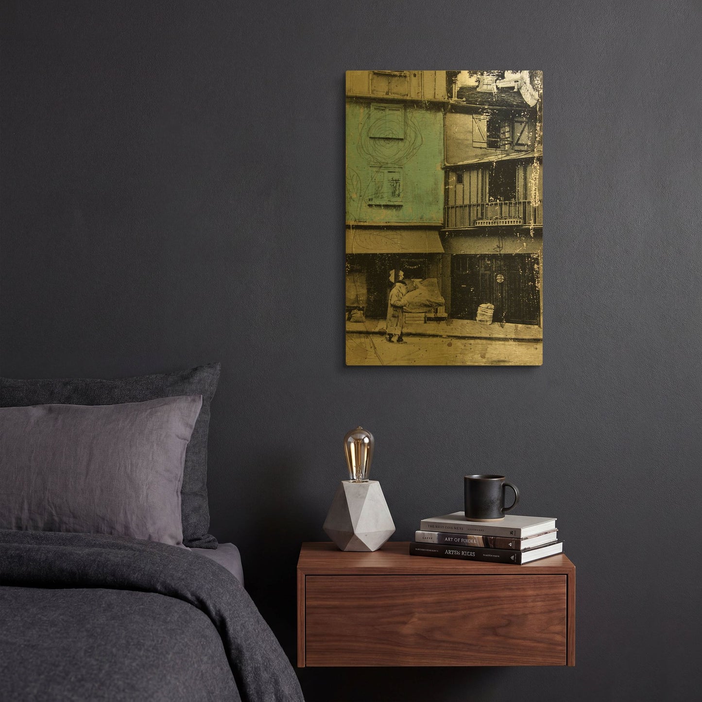 'Almost At The End Paris' By DB Waterman Gold Metal Wall Art