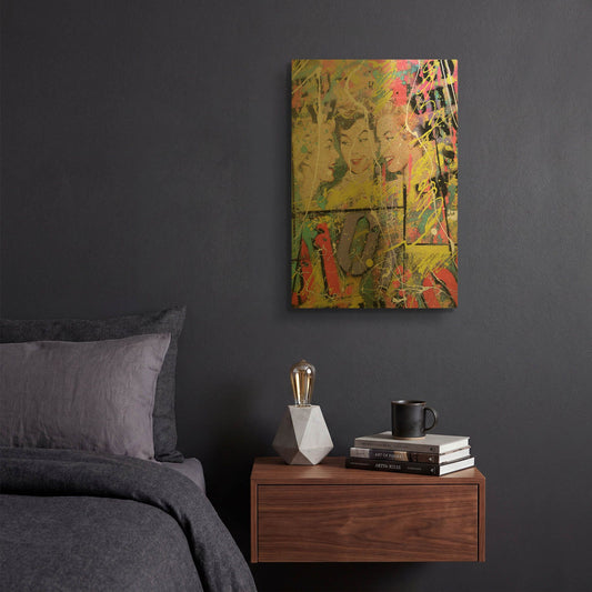 'Gossip' By David Drioton Gold Metal Wall Art