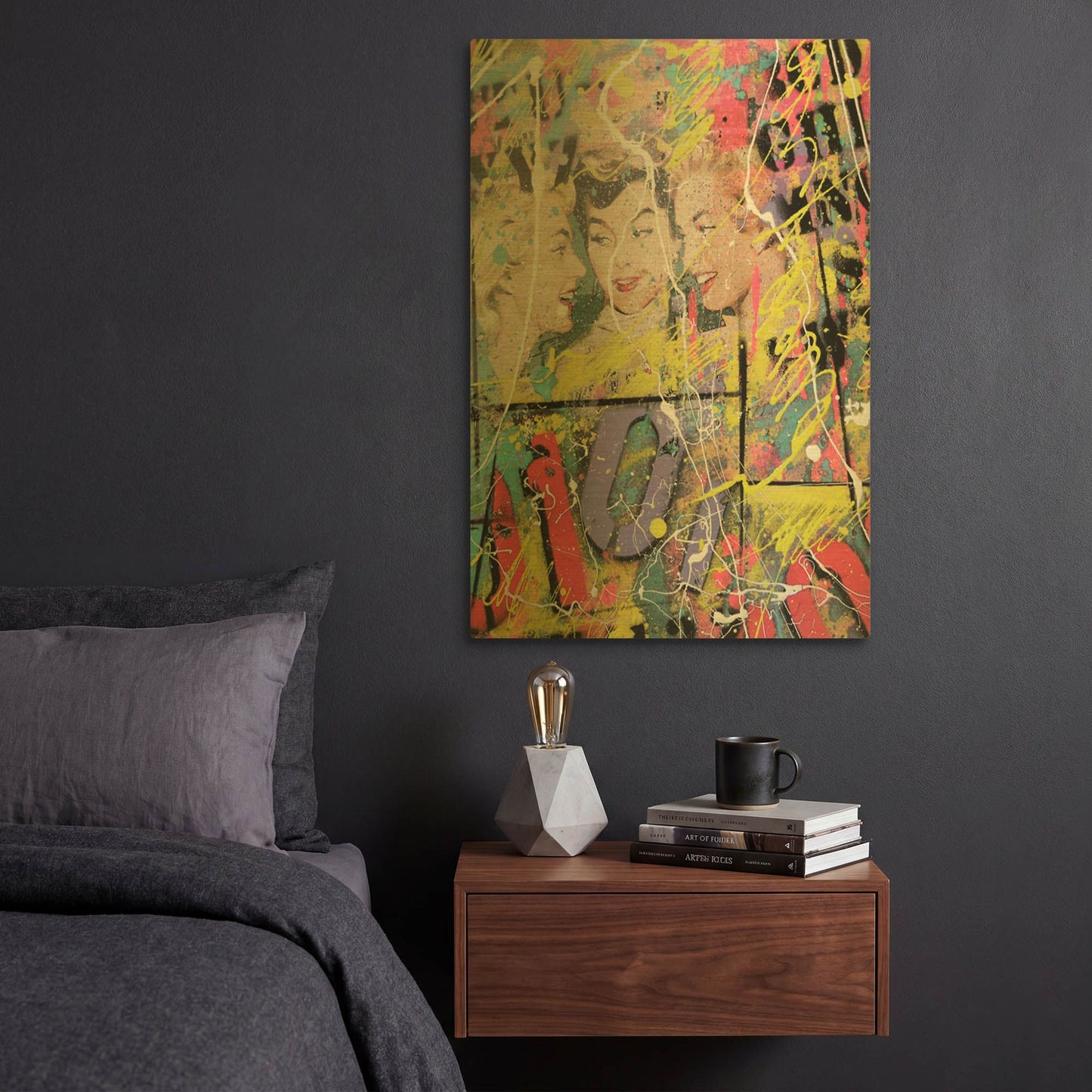 'Gossip' By David Drioton Gold Metal Wall Art