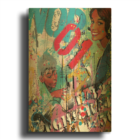 'Happy Wife, Happy Life' By David Drioton Gold Metal Wall Art