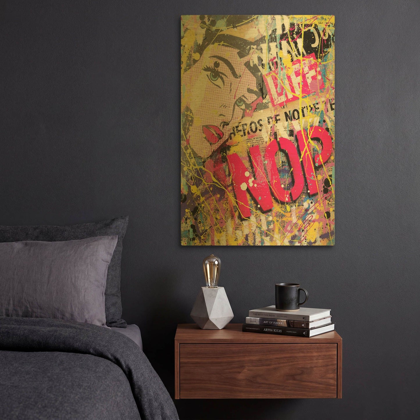 'HEROS' By David Drioton Gold Metal Wall Art