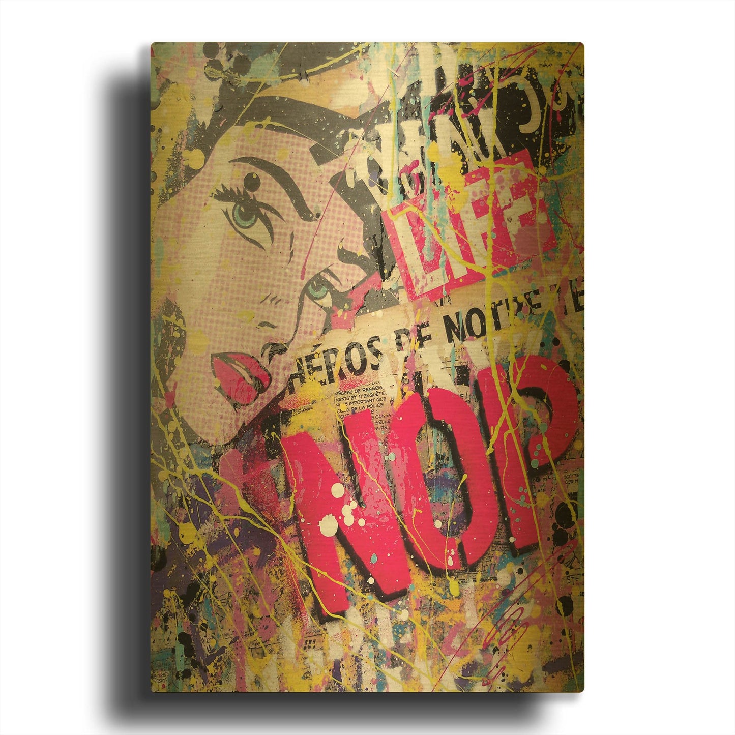 'HEROS' By David Drioton Gold Metal Wall Art