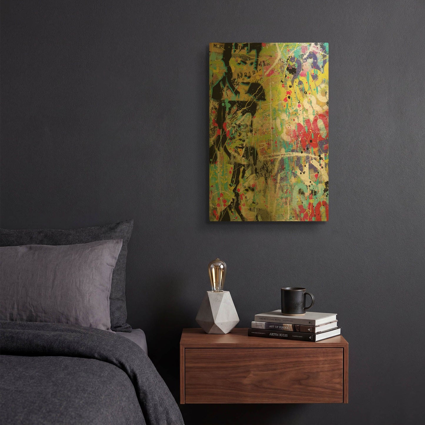 'Him' By David Drioton Gold Metal Wall Art